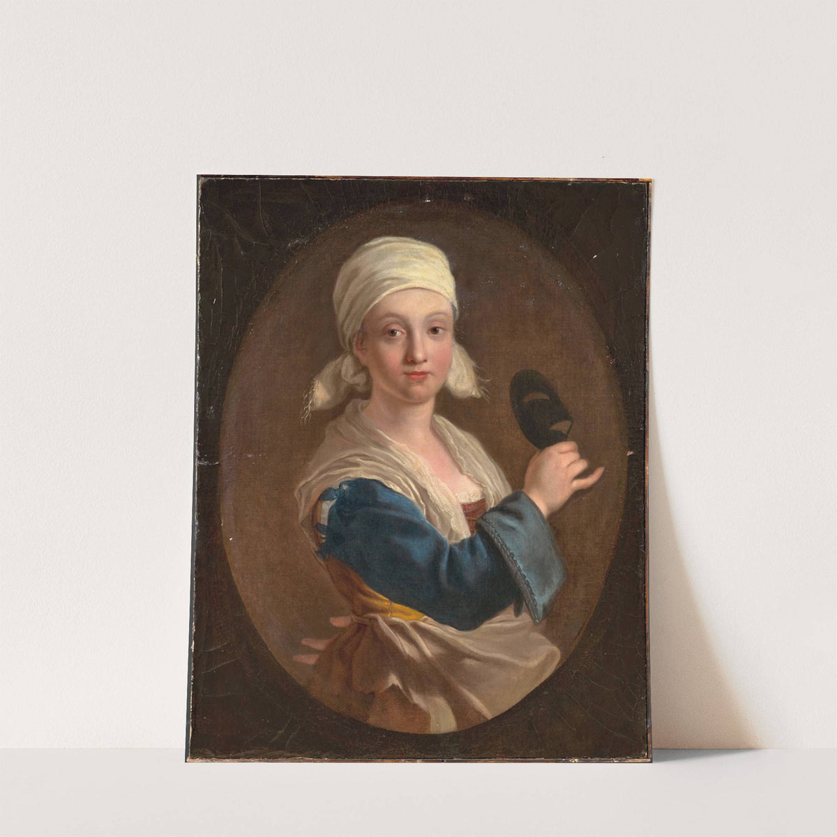 Portrait Of A Girl With A Mask by Veronese School