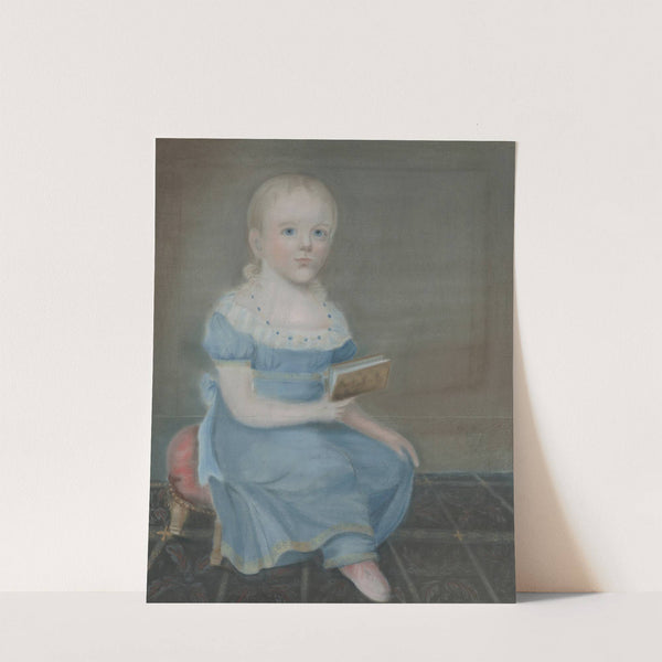 Portrait Of A Girl With Blue Eyes And Blue Dress (c. 1820) by B. Doyle