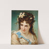 Portrait Of A Girl With Flowers In Her Hair by Joseph Hippolyte Aussandon