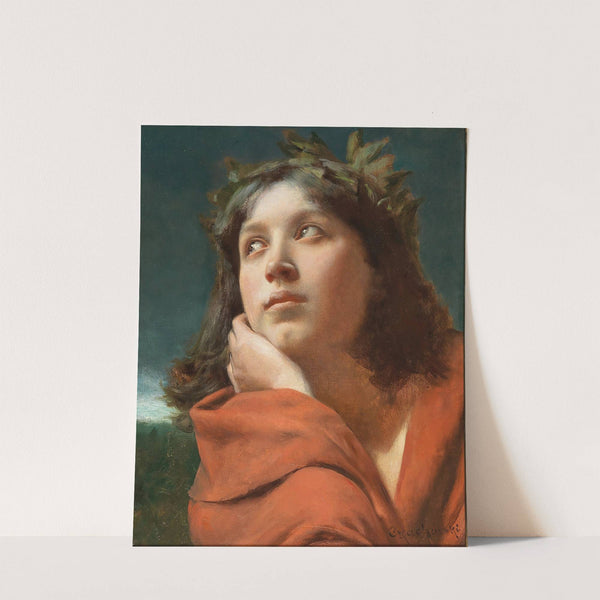 Portrait Of A Girl With Laurel Wreath by Władysław Czachórski