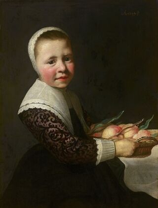 Portrait of a Girl with Peaches — size preview