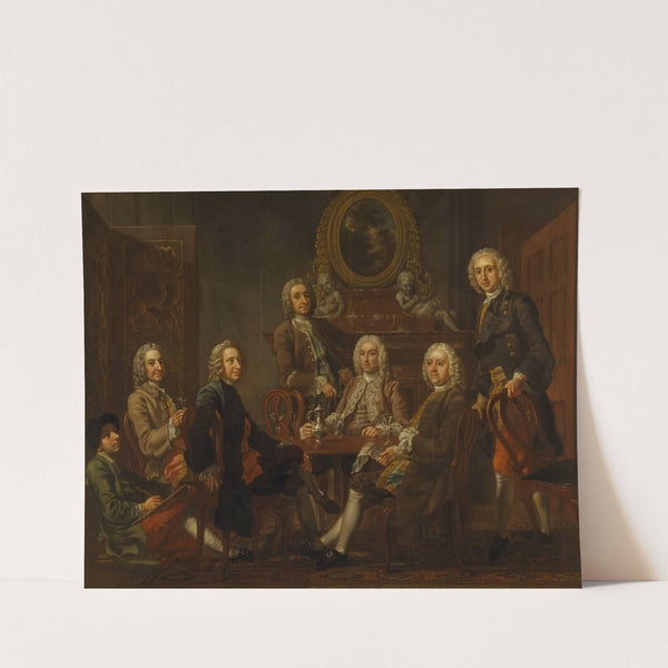 Portrait of a Group of Gentleman, with the Artist (between 1745 and 1748) by Francis Hayman