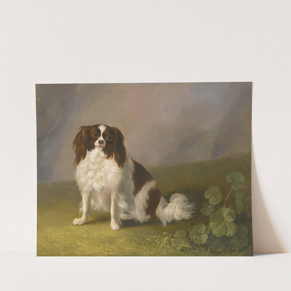 Portrait Of A King Charles Spaniel In A Landscape by Jakob Philipp Hackert