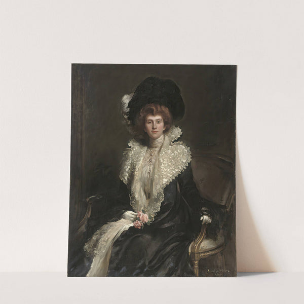 Portrait of a lady by Hugh de Twenbrokes Glazebrook