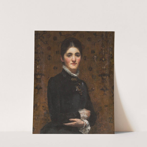 Portrait of a lady by Frederick Samuel Beaumont