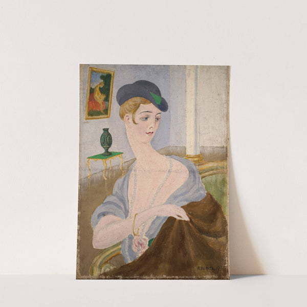 Portrait of a Lady (1917) by Aleksander Uurits