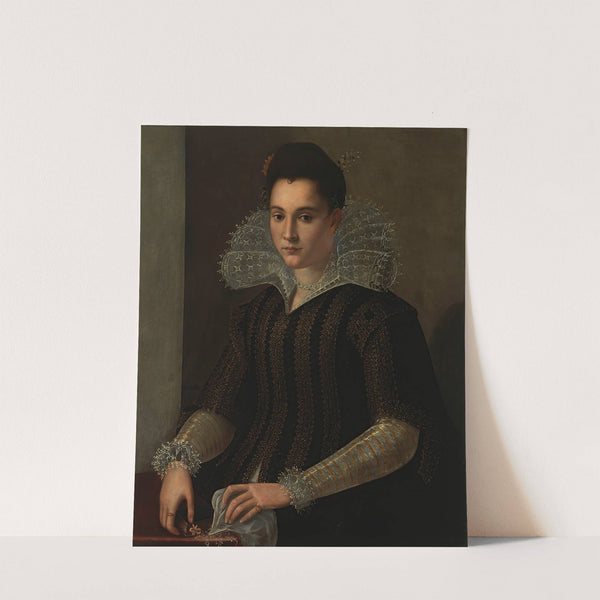 Portrait Of A Lady (1590 - 1600) by Alessandro Allori