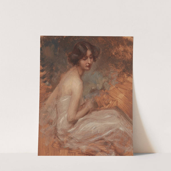 Portrait Of A Lady by Alois Hans Schram