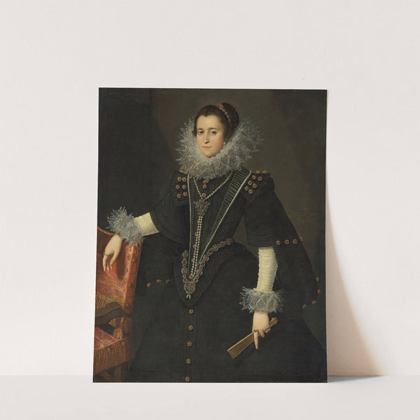 Portrait of a lady by Bartolomé González Y Serrano