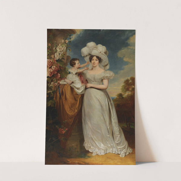 Portrait of a Lady And Child by George Henry Harlow