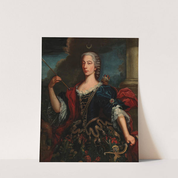 Portrait of a lady as Diana (18th Century) by Piedmontese School