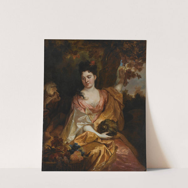 Portrait Of A Lady as Pomona, beside her Vertumnus by Nicolas de Largillière