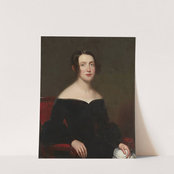 Portrait of a Lady in a Black Dress by Frederick Randolph Spencer