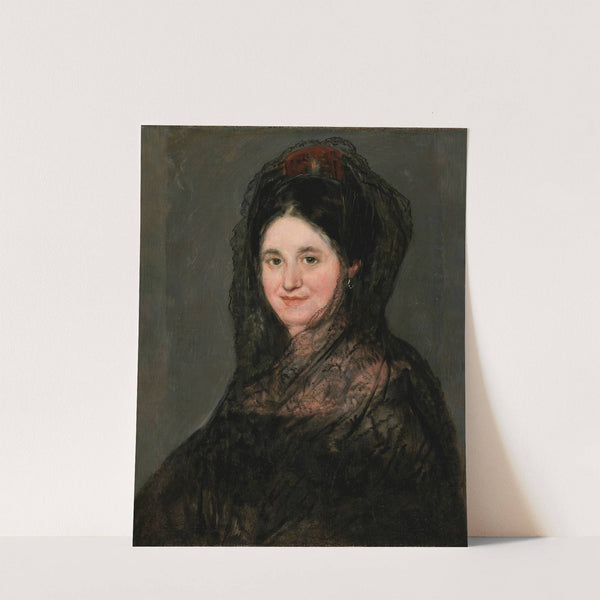 Portrait of a Lady in a Black Mantilla (c.1824) by Francisco de Goya