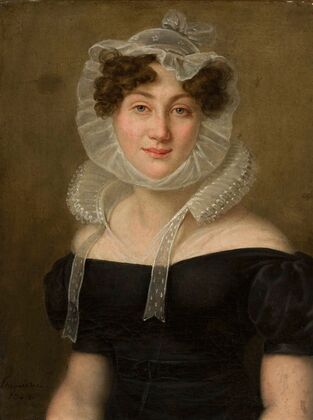 Portrait of a lady in a cap