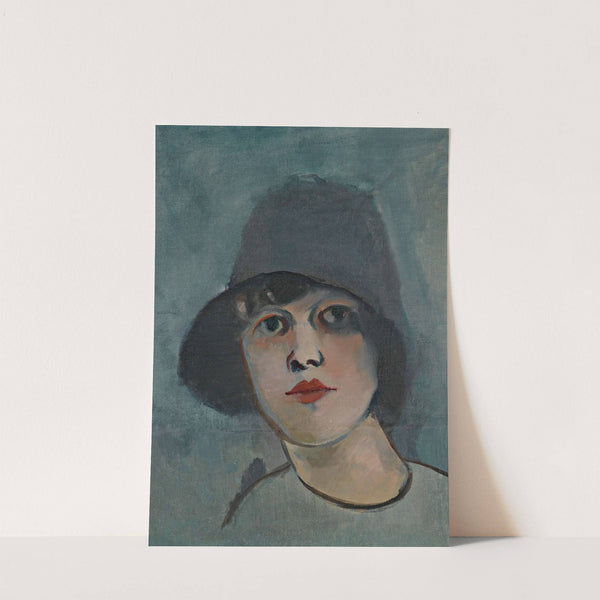 Portrait of a Lady In a Hat by Rudolf Kremlička
