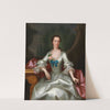 Portrait Of A Lady In An Elegant Dress by Allan Ramsay