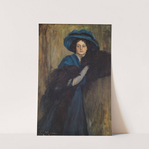 Portrait of a Lady in Blue by Raimundo de Madrazo y Garreta