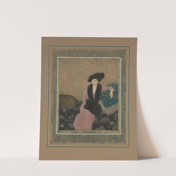 Portrait of a Lady in Furs (1914) by Edmund Dulac