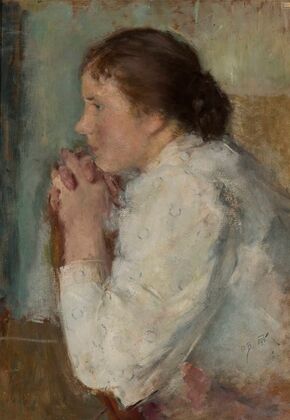 Portrait of a lady in profile