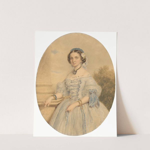 Portrait of a Lady Miklós Barabás by Miklós Barabás