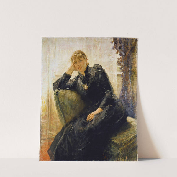 Portrait of a Lady (Portrait of Therese Karl) by Fritz von Uhde