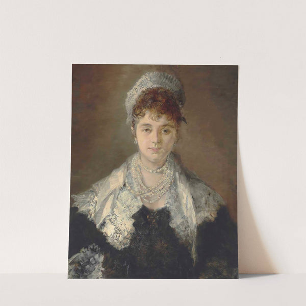 Portrait Of A Lady, Possibly Johanna (Hanna) Elisabeth Maria Von Klinkosch, Princess Aloys Of Liechtenstein (Circa 1873-74.) by Hans Makart