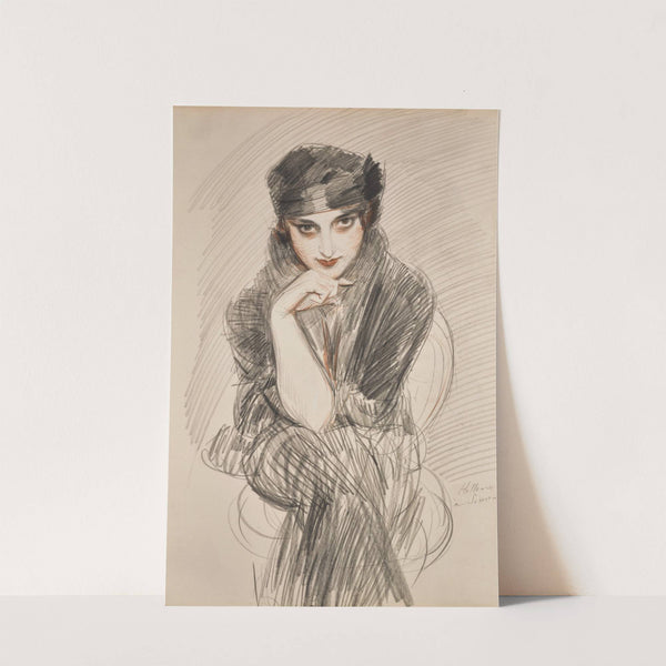 Portrait of a Lady, possibly Madame Van Cleef (née Lopez Penna Hebe) by Paul César Helleu