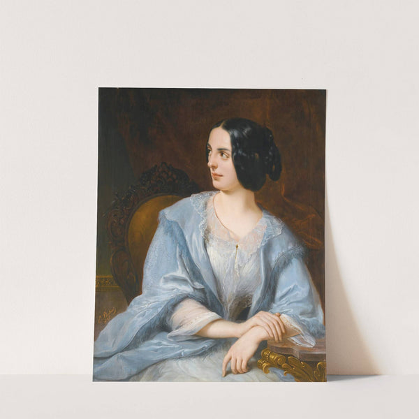 Portrait Of A Lady Said To Be The Actress Vera Samoilova by Henri-Eugène Pluchart