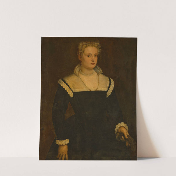 Portrait of a lady, traditionally identified as a member of the Morosini family of St Formos by Francesco Montemezzano