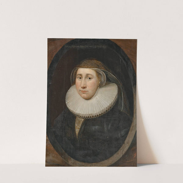 Portrait of a lady, traditionally identified as Cornelia Huysmans (1626) by Cornelis Jonson van Ceulen