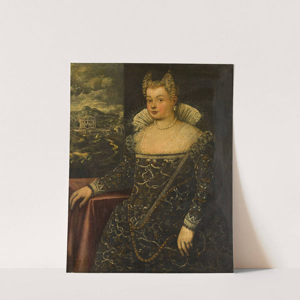 Portrait of a lady, traditionally identified as Rita Bellesi by Francesco Montemezzano