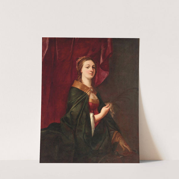 Portrait Of A Lady With A Glove by Giulio Carpioni