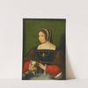 Portrait Of A Lady With A Small Dog by Flemish School