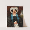 Portrait Of A Lady With Lace Bonnet, In The Background Artstetten Castle by Anonymous