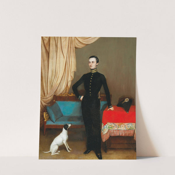 Portrait of a Law Student at the University of St Petersburg with a Dog by J. Sidko