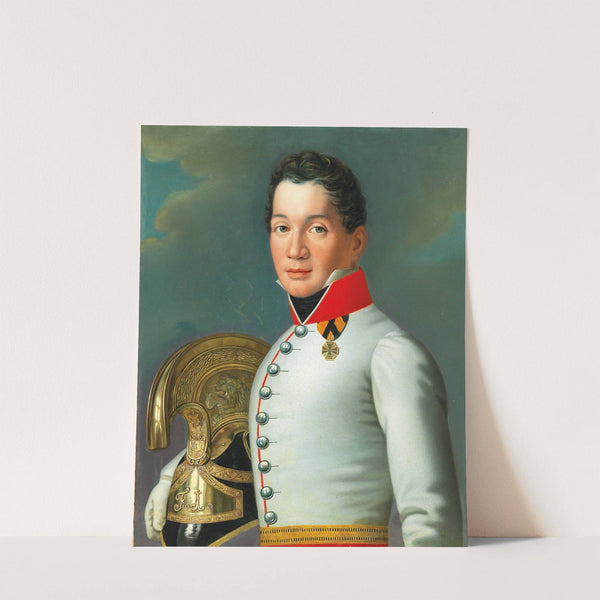 Portrait of a Lieutenant of the 4th Upper Austrian and Salzburg Dragoons (1849) by Anton Einsle