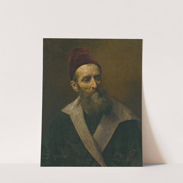 Portrait of a man by Ilya Efimovich Repin