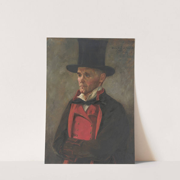 Portrait of a Man from the Black Forest Wearing a Top Hat (1895) by Dora Arnd-Raschid