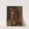 Portrait Of A Man, Head And Shoulders, Wearing A Turban by Pietro Paolini