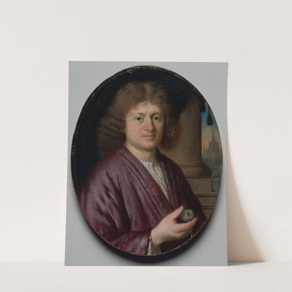 Portrait of a Man Holding a Watch by Pieter Cornelisz van Slingelandt