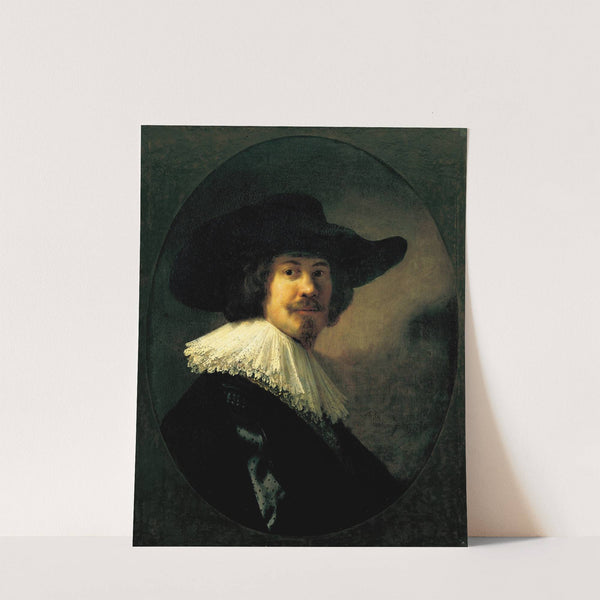 Portrait of a Man in a Broad-Brimmed Hat by Rembrandt van Rijn