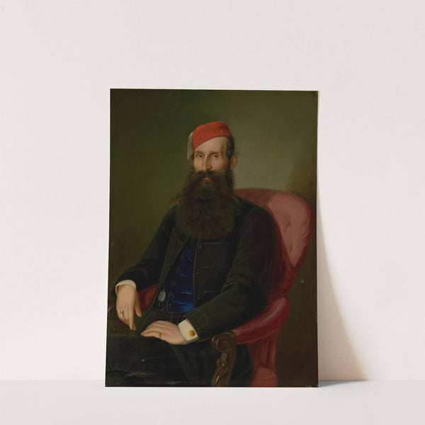 Portrait of a Man in a Fez (Portrait of Koloman Kubíny) by Peter Michal Bohúň