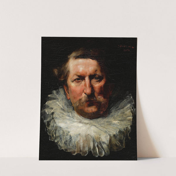 Portrait of a man in a frill (1881) by Teodor Axentowicz