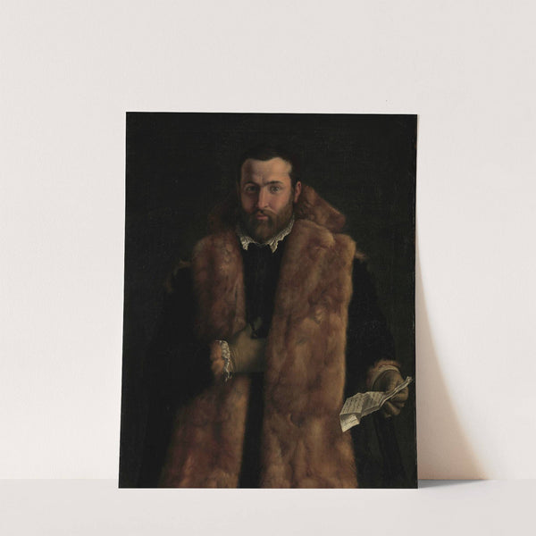 Portrait of a Man in a Fur-Trimmed Coat by Anonymous