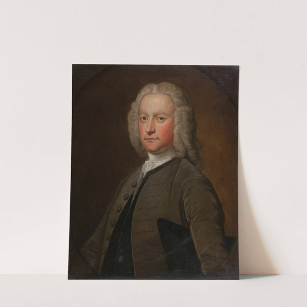Portrait of a man in a lace cravat by Bartholomew Dandridge