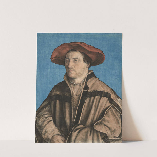 Portrait of a man in a red beret by Hans Holbein The Younger