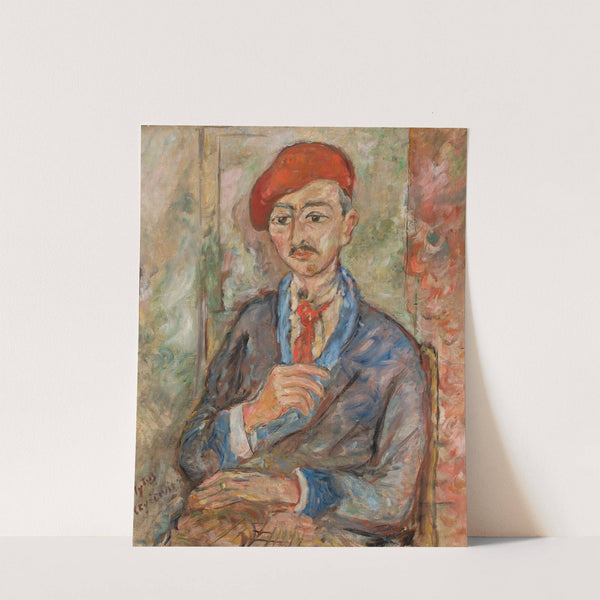 Portrait of a man in a red beret (Władysław Piasecki) (1932) by Tytus Czyżewski