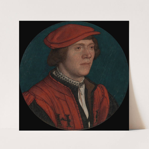 Portrait of a Man in a Red Cap by Hans Holbein The Younger