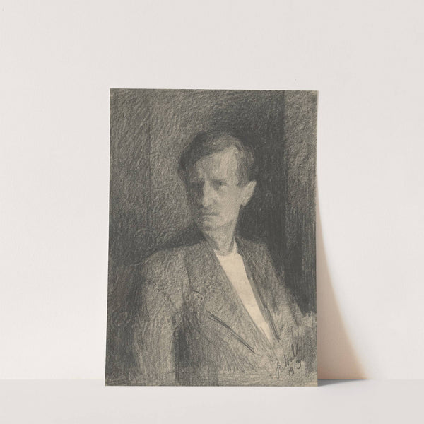 Portrait of a Man in a White Shirt and a Jacket by Eduard Putra